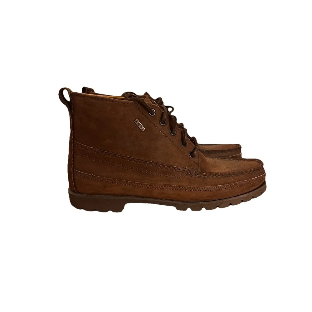 VTG Rocky GoreTex Chukka Boots Brown Leather Gumlite Vibram Workwear Sz 8.5 M